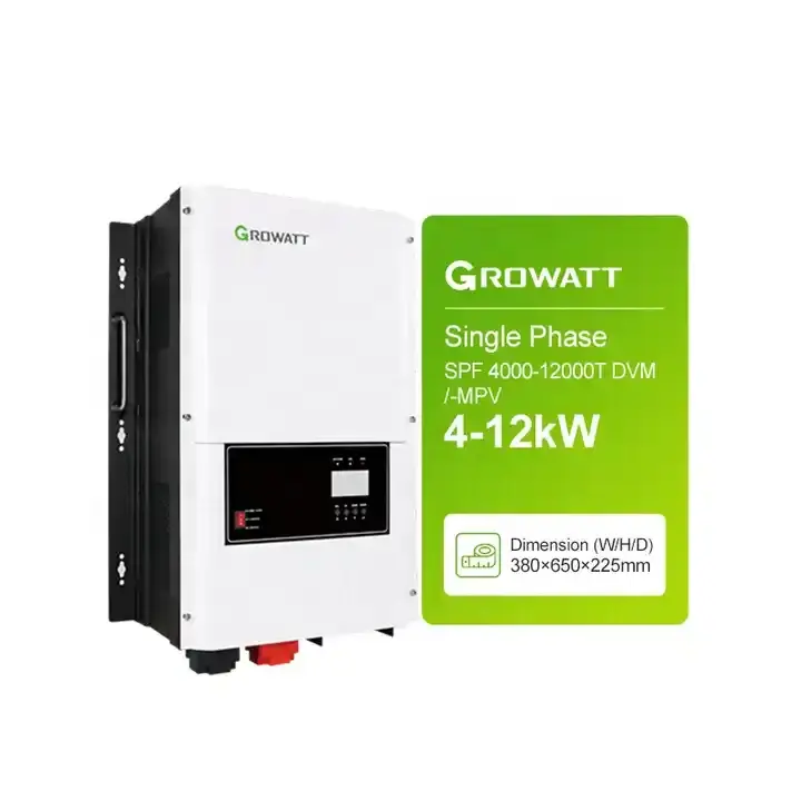 GROWATT SPF 4kw 8kw 12kw 4000-12000T DVM version US split phase 4000w 5000w 6000w 8000w 10000w onduleur hors réseau