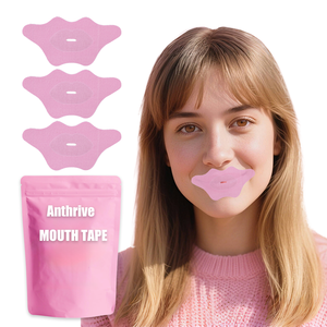 Cinta bucal con forma de labios Anthrive con Centro hidratante de hidrogel colágeno cinta nutritiva para labios para dormir mejor respirar - Product Image 1
