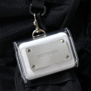 กระเป๋าเก็บสายชาร์จพาวเวอร์แบงค์ขนาดเล็ก วัสดุหนัง PVC สำหรับเดินทาง พร้อมช่องเก็บสายชาร์จโทรศัพท์ และที่เก็บสายเคเบิล พร้อมห่วงคล้องกุญแจ - Product Image 1