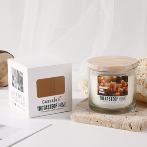 Fabricant en gros de bougies aromatiques en verre avec couvercle en bois, bougies parfumées, couvercle en bois, bougies en cire de soja, gobelet en verre, parfum d'intérieur - Product Image 6