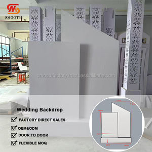 ฉากหลังอะคริลิคเรียบแบบกำหนดเองได้สำหรับงานแต่งงานและวันเกิดเวทีตกแต่งแบบถอดออกได้ต้อนรับมาใหม่ - Product Image 4