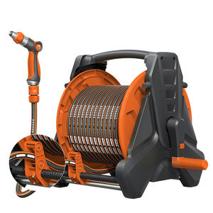 Haute qualité 20m 30m 40m <span class=keywords><strong>50m</strong></span> 25m Auto <span class=keywords><strong>mural</strong></span> automatique rétractable eau <span class=keywords><strong>tuyau</strong></span> d'arrosage enrouleur pour jardin avec pistolet pulvérisateur - Product Image 2