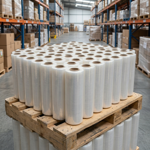 500mm×300m×20μm LLDPE Clear Hand Stretch <b>Wrap</b> Film <b>for</b> <b>Pallet</b> – 6 Rolls/Box – China Manufacturer - Product Image 1