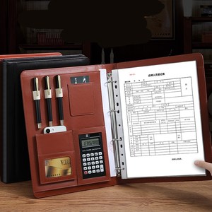 A4 PU da danh mục đầu tư chất kết dính với nhựa thư mục tập tin chủ bút và điện thoại túi nộp hồ sơ sản phẩm - Product Image 5