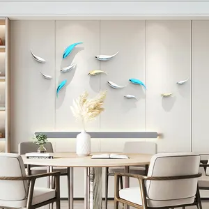 Modern soyut 3d sanat duvar dekor iç oturma odası için sanat kıyı dekor
