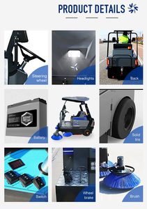 Nouvelle mini balayeuse de rue électrique avec balayeuse de sol d'hygiène de boîte de vitesses de moteur fiable pour l'usage industriel de restaurant d'hôpital scolaire - Product Image 4