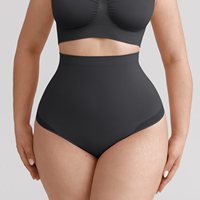 Tanga Moldeadora de Cintura Alta para Mujer, Sin Costuras, Control de Abdomen, Agarre de Silicona Antideslizante, Invisible, Ideal para Uso Diario