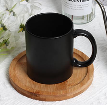 Wholesale Custom 11 Oz Smooth Black Porcelain Ceramic Coffee Mug Classic  Ceramic Cup with Handle for Latte Tea| Alibaba.com