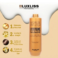 Soins capillaires en gros pour salons professionnels LUXLISS Traitement à la kératine à la cystéine pour lisser les cheveux Traitement à la kératine
