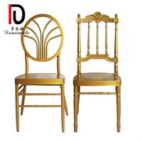 Chaises de mariage empilables en métal doré, style Napoléon, Phoenix, Chiavari, Chivari, pour événements et banquets, fabrication depuis 10 ans