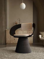 Chaise de salon de luxe design avec tabouret de maquillage pour chambre à coucher infusé de lumière Mobilier de salon de loisirs créatifs