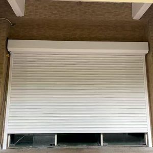 <span class=keywords><strong>Porte</strong></span> <span class=keywords><strong>de</strong></span> <span class=keywords><strong>garage</strong></span> <span class=keywords><strong>sectionnelle</strong></span> contemporaine à deux voitures en alliage d'aluminium double Prima North American avec portes piétonnes et décoration - Product Image 4
