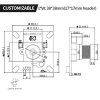 2.3 megapiksel eksposur global AR0234 modul kamera industri USB drive-free warna 1080P kecepatan tinggi 96fps
