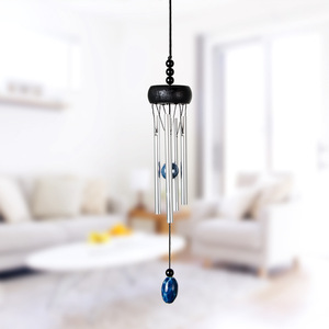 Mini Campana de Viento de Madera Maciza con Tubos de Aluminio Sólido, Campanas de Viento para Colgar en la Puerta de Casa, Decoración del Hogar, Colgante para Coche, Regalo - Product Image 6