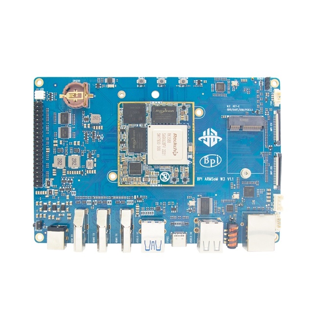 Banana Pi BPI-W3 Rockchip RK3588 Quad Core A76 + A55 LPDDR4 8G RAM 32G EMMC 2.5Gbps Ethernet Single Board Computer Banana Pi BPI