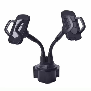 Factory Price Wholesale Adjustable Flexible Dual Cup Holder Phone Mount Stand 360 Rotating Extendable Arm One-Hand Operation - Product Image 2