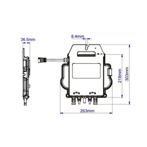 <span class=keywords><strong>Micro</strong></span>-<span class=keywords><strong>onduleur</strong></span> monophasé de haute qualité 800W, onduleurs MPPT connectés au réseau de 900 watts pour système de balcon - Product Image 3