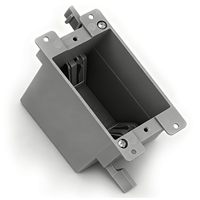 Boîtier de sortie PVC BAREP SN14Z 1 poste pour travaux anciens, homologué ETLus, résistance au feu 2 heures, UL 514C pour installation de commutateurs et prises en retrofit