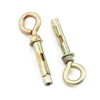 Anneau de suspension en zinc coloré, ancre d'expansion, ancre à œil de levage, ancre à encastrer, crochet de fixation murale, en stock usine