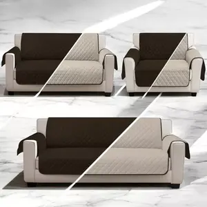 Housse de canapé futon Frank Tek 3 pièces 175x170 cm, protection textile élastique double face - Product Image 3