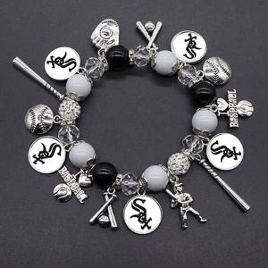 Pulseras de Cuentas del Campeonato de los Chicago White Sox 2025 al por Mayor, Joyería de Moda con Colgante del Equipo de Béisbol para Regalos de Fiesta - Product Image 1