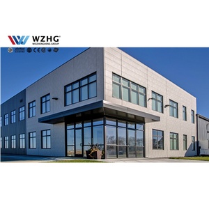 Edificio de oficinas del marco de acero 3 pisos con el palmo claro de 40m para la Sede Industrial - Product Image 1