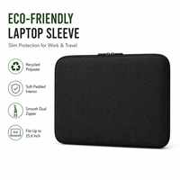 Funda para Portátil de Poliéster Reciclado Personalizada, Ecológica, Acolchada, con Cierre, Protectora, Fabricante OEM ODM