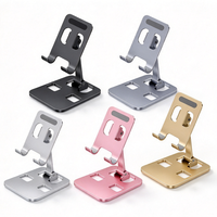 Support de téléphone portable ergonomique, portable, en aluminium, entièrement pliable, avec angle réglable