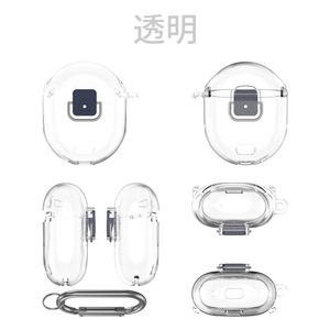 Coque transparente en TPU souple pour écouteurs avec mousqueton pour Google <span class=keywords><strong>Pixel</strong></span> <span class=keywords><strong>Buds</strong></span> <span class=keywords><strong>Pro</strong></span> 2 - Product Image 2