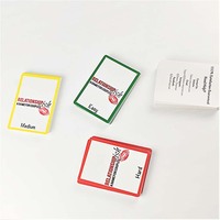 Boîte de jeu de nuit pour adultes avec impression de logo personnalisé du fabricant pour le jeu Couple d'amoureux Relation Jouer à boire Jeux de cartes en papier