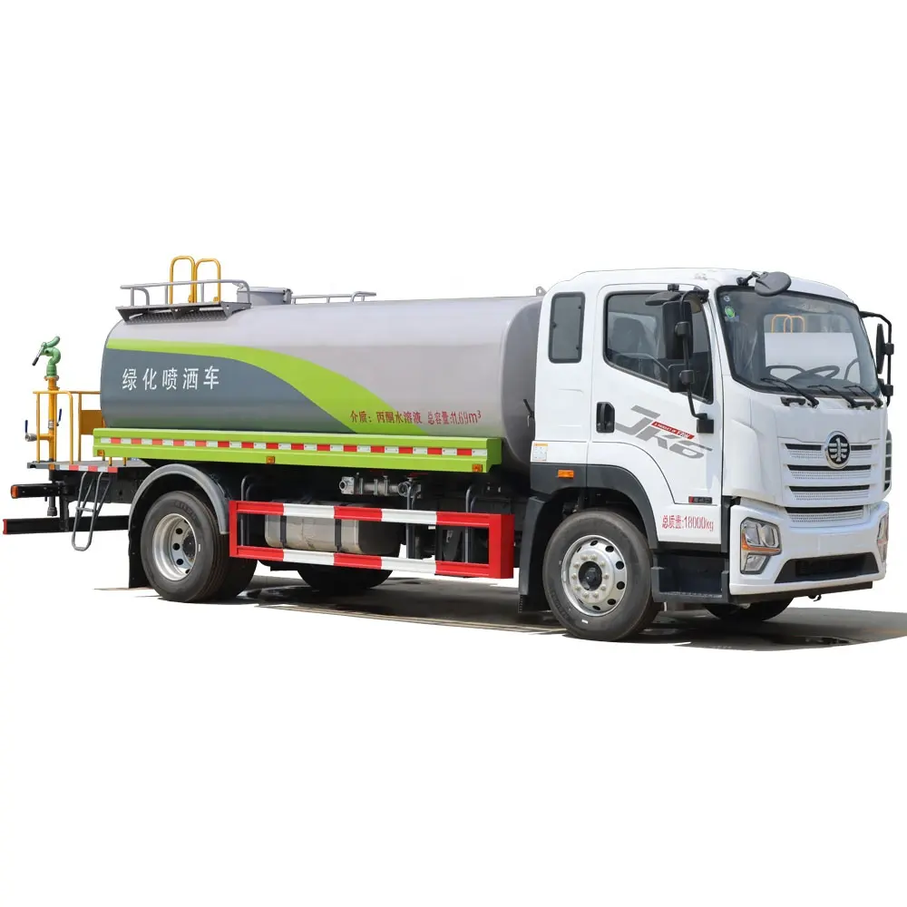 FAW 15CBM 물 분사 트럭 Dachai 220hp 디젤 엔진 물 배달 트럭