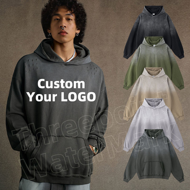 Gradient Color Hoodies High Quality Men's Fashion