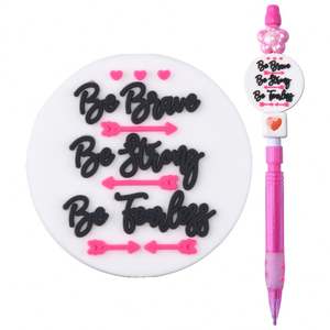 Ventas al por mayor Impreso Focal Beads Diy 3D Accesorios Joyería Silicona Dentición Focal Beads Christmas Hat Beads para la venta - Product Image 4