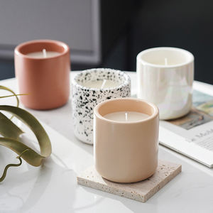 Coffret cadeau de luxe, <span class=keywords><strong>kit</strong></span> de fabrication de bougies parfumées en cire de soja avec cristaux de chakra, parfum créatif, joyeux anniversaire, <span class=keywords><strong>bougie</strong></span> parfumée saine - Product Image 1