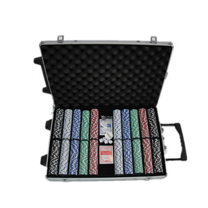 MLD-2034 1000 unids chip de póquer de aluminio caja de la carretilla - Product Image 1