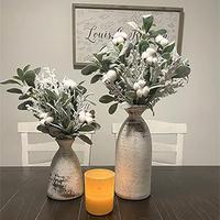 Tiges de fleurs de coton séchées, 50 pièces, plantes florales artificielles, décorations de ferme pour Vase, décor de maison