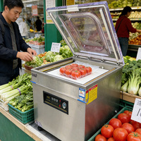 Machine de mise sous vide à chambre unique 640TD à pression contrôlée et à isolation des arômes pour fruits de mer, usage commercial et domestique, en acier inoxydable 304