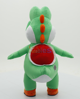 Costume de mascotte gonflable YOSHI dinosaure mignon, personnage de dessin animé, costume de mascotte de dinosaure ambulant, costume de performance pour adulte