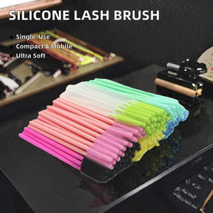 แปรงปัดมาสคาร่าซิลิโคนแบบใช้แล้วทิ้ง พกพาสะดวก สำหรับต่อขนตา - Product Image 2