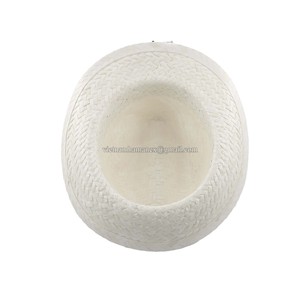 Sombrero de Sol de ala ancha de verano de Vietnam de alta calidad estilo vaquero de paja con patrón bordado para viajes al por mayor - Product Image 4