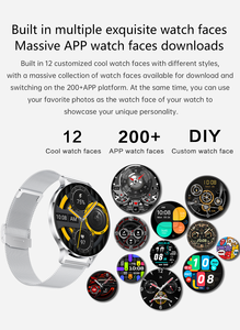 超薄型AMOLED 3DダイナミックUI H16スマートウォッチBTコール心拍数フィットネストラッカーメタルアンサーコール高級ファッションユニセックス - Product Image 6