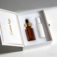 Boîte cadeau en carton magnétique avec doublure en EVA noir mat, respectueuse de l'environnement, pour produits de soin de la peau, emballage personnalisé, insert pour boîte de cosmétiques