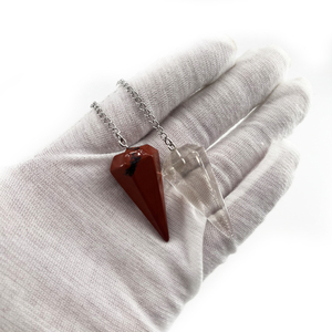 자연 육각형 뾰족한 영기 치유 위카 크리스탈 클리어 석영 진자 다우징 운세 차크라 스타일 - Product Image 6