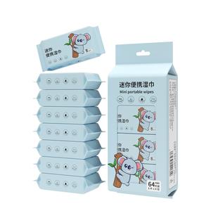 Mini lingettes désinfectantes pour les mains personnalisées pour bébé petits paquets humides simples avec emballage individuel en polyester pour plantes d'intérieur - Product Image 6