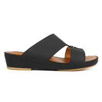 SHIKOL fabriqué à la main en cuir arabe pantoufle hommes Coustmize chaussures italien veau fait sandales respirant léger sandales pour hommes