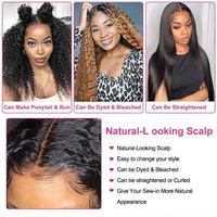 Wig Rambut Asli Brasil Mentah Alami, Wig Rambut Manusia dengan Lace Front, Wig Rambut Manusia untuk Wanita Kulit Hitam, Wig Lace Frontal HD Murah Rambut Alami