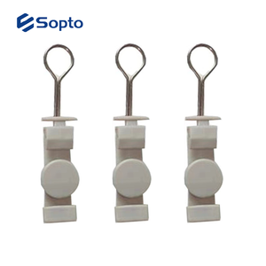 Nhà Máy Giá FTTH thả Cáp S Loại sửa chữa kẹp ABS + sợi thép không gỉ cáp quang Clip dây kẹp - Product Image 4