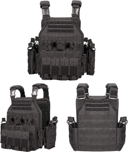 Gilet Tattico a Sgancio Rapido, Gilet da Caccia in Nylon Resistente con Sistema MOLLE e Design Multi-Tasca per <span class=keywords><strong>CS</strong></span> e Addestramento - Product Image 1