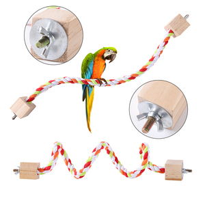 Cuerda de Escalada para Loros, Longitud 30/40/50/60cm, Barra Suave Giratoria para Mascotas, <span class=keywords><strong>Escalera</strong></span>, Nuevo Diseño, Juguetes para Pájaros - Product Image 1