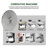 1 pièce Écran de douche en acier inoxydable pour groupe de distribution d'expresso, compatible avec les machines à café Breville et Gemilai